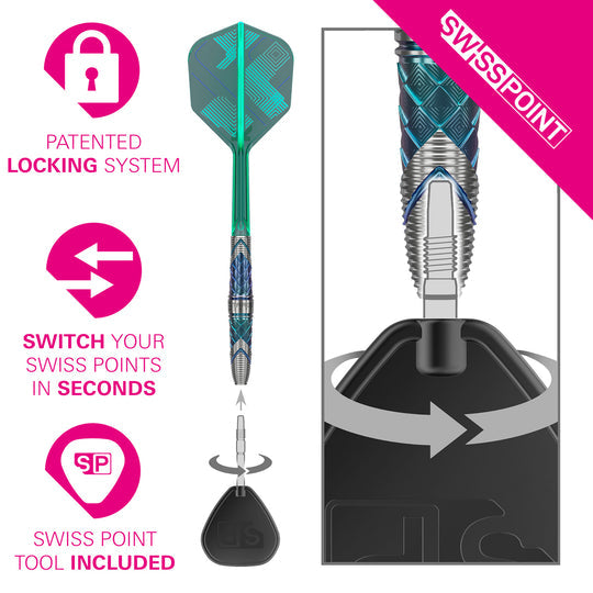 Target Japan KZ Series Ceros 01 90% Tungsten SP Steel Tip Darts